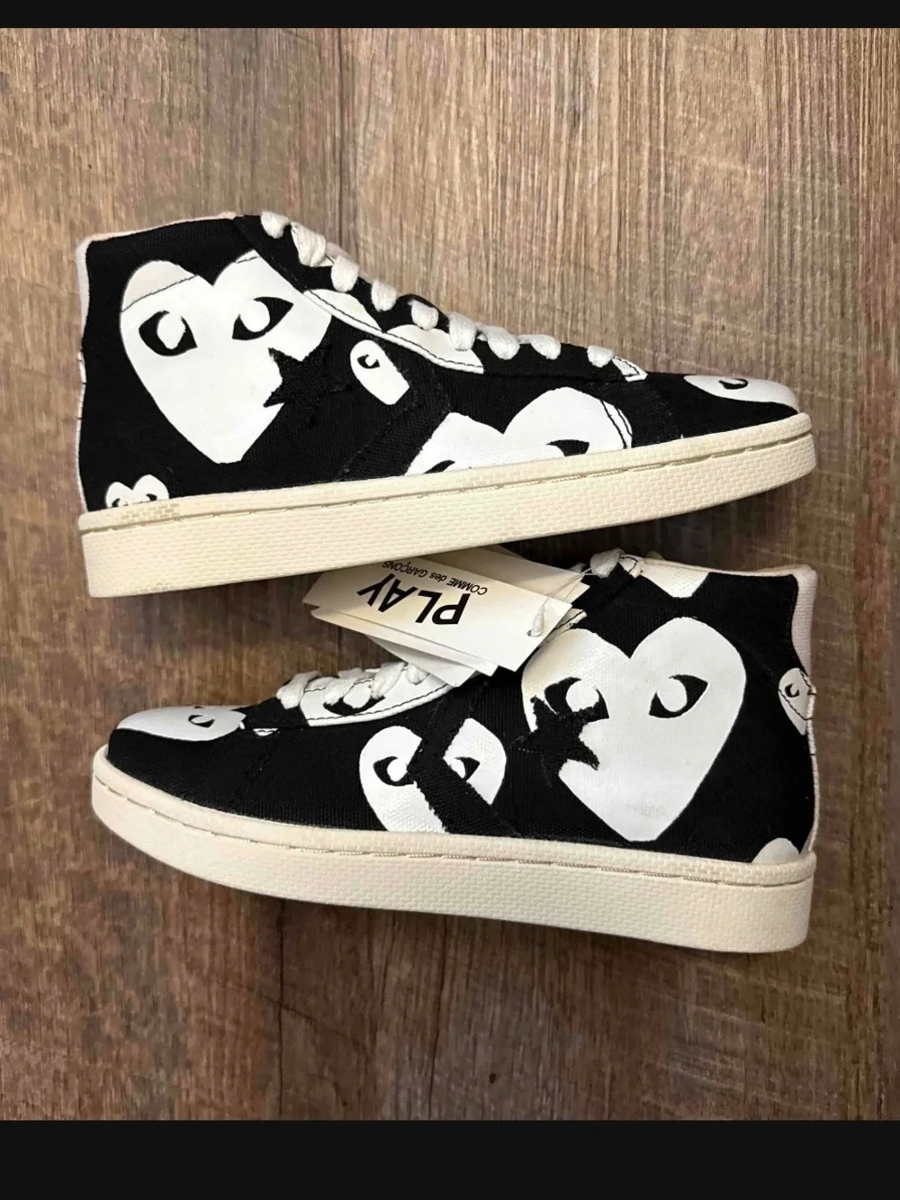 Converse x Comme des Garçons CDG Play Pro Leather Black White